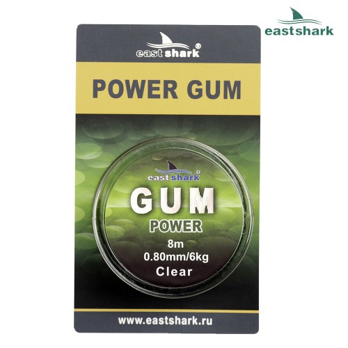 Фидергам амортизатор для фидера POWER GUM clear 0.8 mm 8м