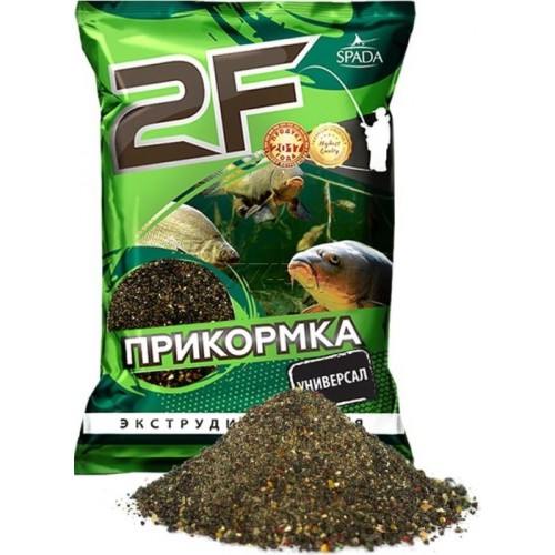 Прикормка рыболовная 2F Универсальная черная выпечка 1 кг