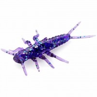 Приманка FISHUP Stonefly 0.75" (12шт), #060 - Dark Violet/Peacock & Silver