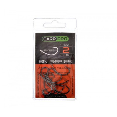 Крючки Карповые CARP PRO Black Nickel Curved Shank №8