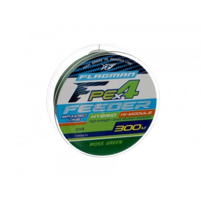 Шнур FLAGMAN PE Hybrid F4 Feeder 300м Moss Green 0,16мм 9,1кг