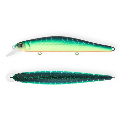 Воблер Минноу Strike Pro Inquisitor 110SP, 110 мм, 16,2 гр, Загл. 0,8м.-1,5м., Нейтральный, цвет: A223S-RP Pearl Mat Tiger, (EG-193B-SP#A223S-RP)