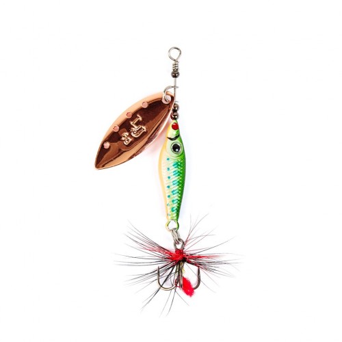 Блесна вращающаяся Lucky John TRIAN BLADE LONG, вес 9 г, #005