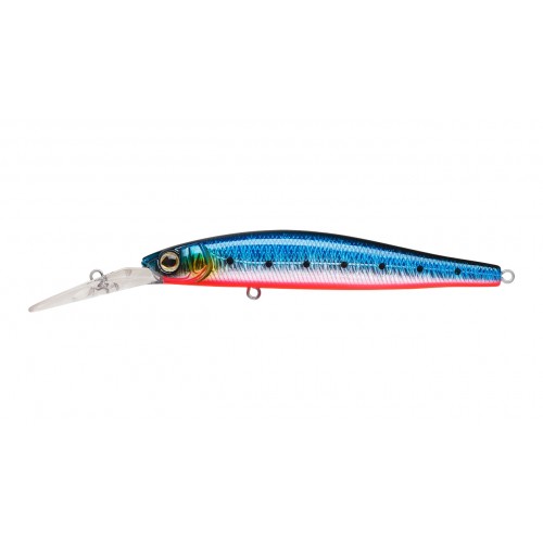 Воблер Минноу Strike Pro Jumper DR 90SP, 90 мм, 11 гр, Загл. 1,5м.-3,0м., Нейтральный, цвет: A234-SBO-LU Blue Back Silver OB Fluo, (EG-192BL-SP#A234-SBO-LU)
