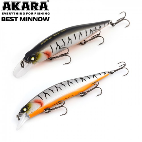 Воблер Akara Best Minnow 100SP 15 гр. (9/17 oz 3,9 in) A109