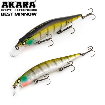 Воблер Akara Best Minnow 100SP 15 гр. (9/17 oz 3,9 in) A133