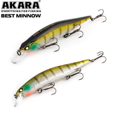 Воблер Akara Best Minnow 100SP 15 гр. (9/17 oz 3,9 in) A133