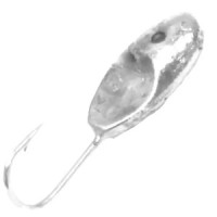 Мормышка с отв. Овсинка с фаской серебро 2.5мм 