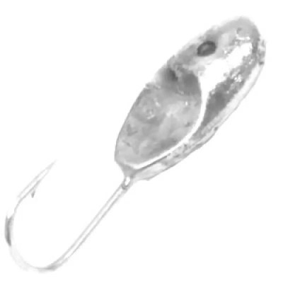 Мормышка с отв. Овсинка с фаской серебро 2.5мм 