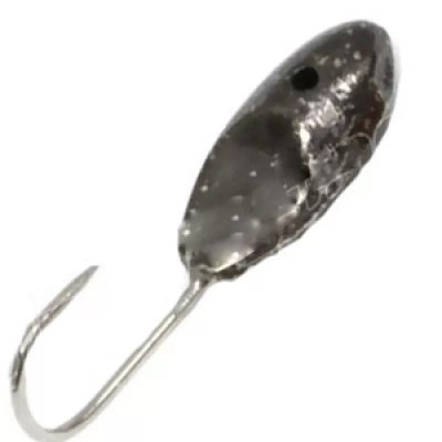 Мормышка с отв. Овсинка с фаской черная 2.5мм 