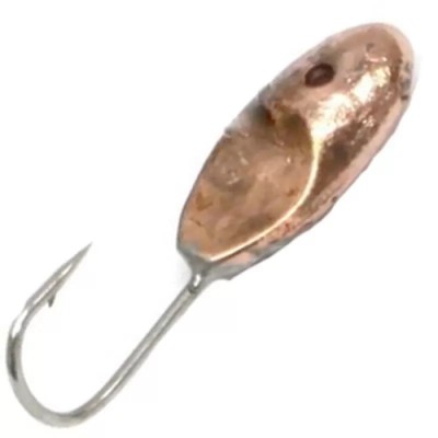 Мормышка с отв. Овсинка с фаской медь 2.5мм 