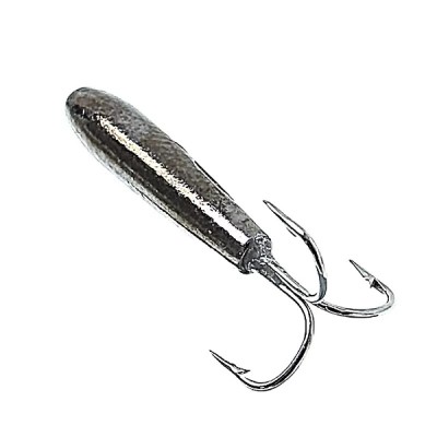 Мормышка с отв. Чертик с тройником черная 3.0мм 