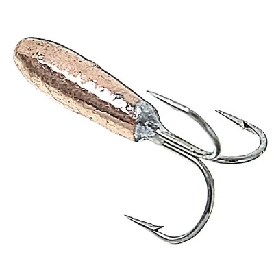 Мормышка с отв. Чертик с тройником медь 3.0мм 