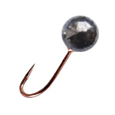 Мормышка с отв. Шар  черная 2.5мм 