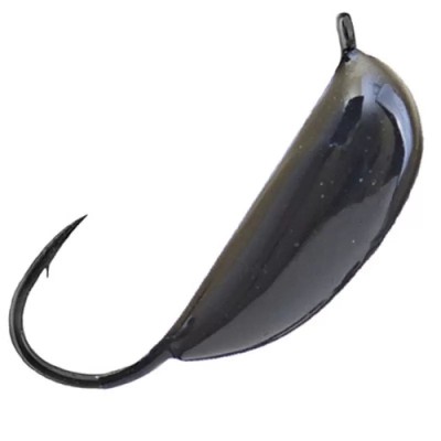 Мормышка с ушком банан черная 2.0мм 