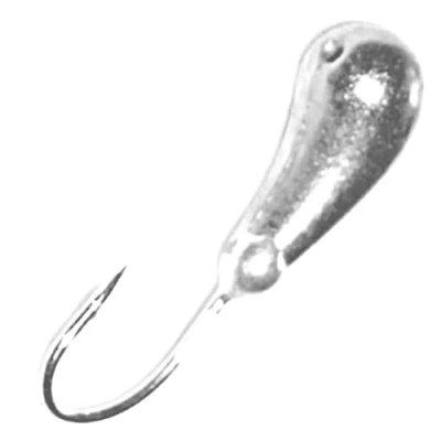 Мормышка с отв. Чесночинка серебро 3.0мм 