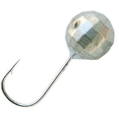 Мормышка с отв. Шар граненый серебро 3.0мм 