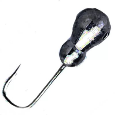 Мормышка с отв. Капля+Шар черная 3.0мм 
