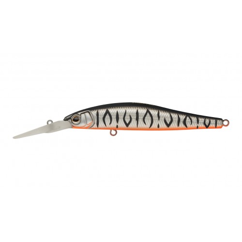 Воблер Минноу Strike Pro Jumper DR 90SP, 90 мм, 11 гр, Загл. 1,5м.-3,0м., Нейтральный, цвет: A243ES Grey Shadow Mat Tiger, (EG-192BL-SP#A243ES)