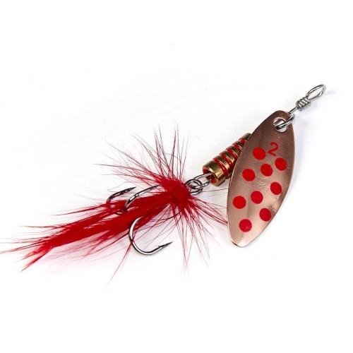 Блесна вращающаяся Lucky John SPIN X LONG №02, вес 4.0 г, цвет CR