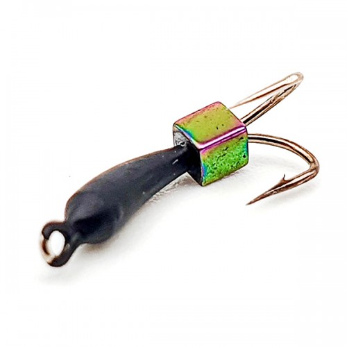 Мормышка вольфрамовая Чертик с кубиком Хамелеон d-2,0мм