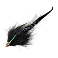 Приманка рыболовная мягкая Джиг-стример, 18см, 3гр, цв. черный