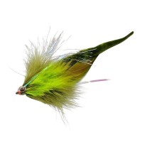 Приманка рыболовная мягкая Джиг-стример, 18см, 3гр, цв. оливковый