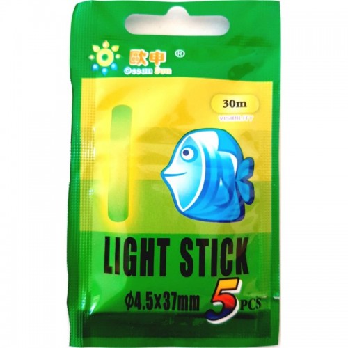 Светлячки для ночной рыбалки Ocean Sun 4,5х37mm (5шт.)
