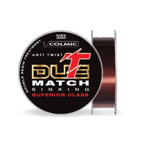 Леска монофильная COLMIC T-DUE SINKING MATCH 150mt - 0,180 (матчевая, тонущая)