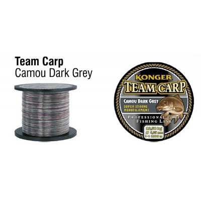 Леска KONGER TEAM CARP CAMOU DARK GREY 1000м 0.25мм