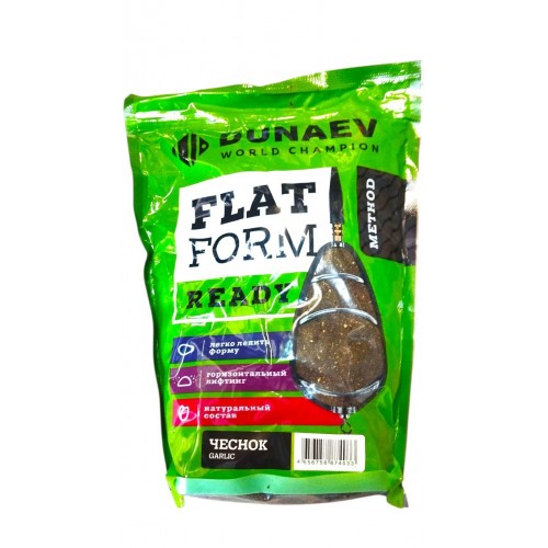 Прикормка Dunaev Flat Feeder Ready 1 кг Чеснок