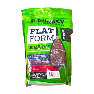 Прикормка Dunaev Flat Feeder Ready 1 кг Палтус