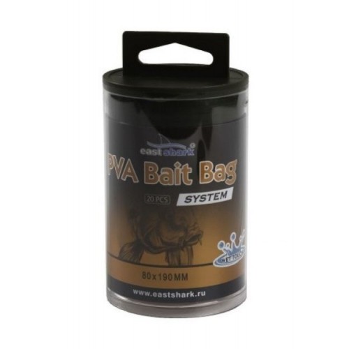 ПВА пакет EastShark PVA Bait Bag System 80*190 мм. (20 шт.)
