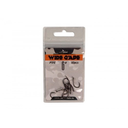 Крючки тефлон EastShark WIDE GAPE №6 (уп.10шт.)