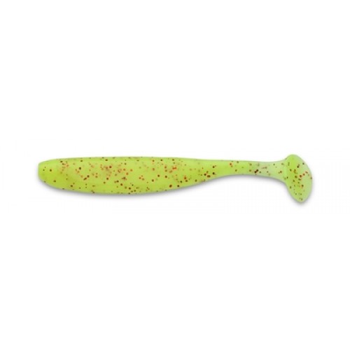 Приманка силиконовая Keitech Easy Shiner 4" PAL #01 Chartreuse Red Flake
