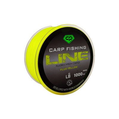 Леска CARP PRO Fluorocarbon Coated Fluo Yellow 1000м 0,261мм