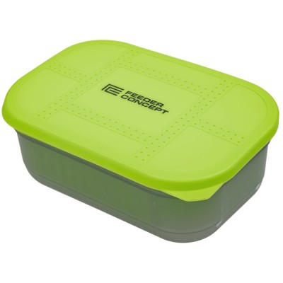 Коробка рыболовная для прикормки с вентилируемой крышкой и лотком FC FEEDER BAIT BOX 170х115х65