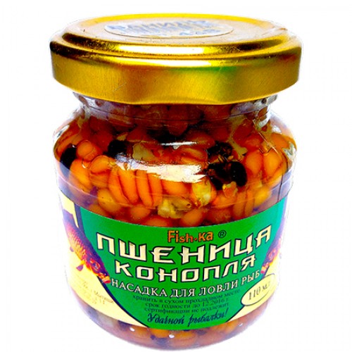 Насадка Fishka ПШЕНИЦА-КОНОПЛЯ конопля (аром)110мл