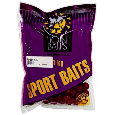 Бойлы тонущие LION BAITS серии SPORT BAITS 20 мм Robin Red/Робин Рэд 1 кг