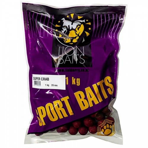 Бойлы тонущие LION BAITS серии SPORT BAITS 20 мм SUPER CRAB/Супер Краб 1 кг