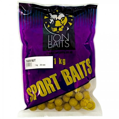 Бойлы тонущие LION BAITS серии SPORT BAITS 20 мм Tiger Nut/Тигровый орех 1 кг