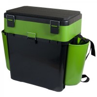 Ящик FishBox двухсекционный 19л зеленый  HELIOS