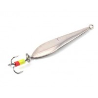 Блесна вертикальная Яман Идеальная с тройником,размер 40 мм, вес 4,5 г,цвет никель