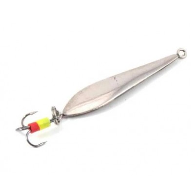 Блесна вертикальная Яман Идеальная с тройником,размер 40 мм, вес 4,5 г,цвет никель