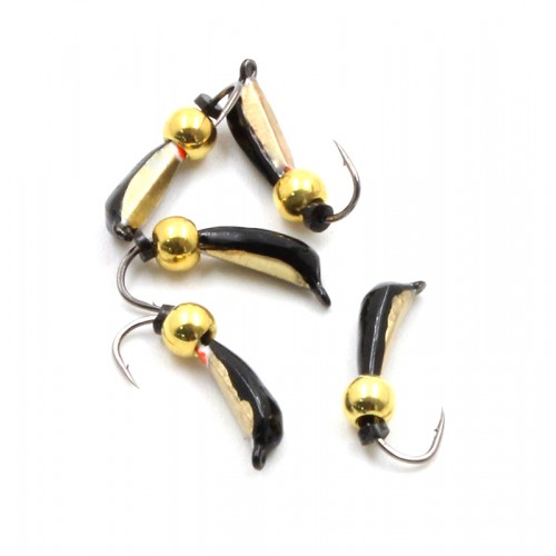 Мормышка вольфрамовая Гвоздик, вес 0,45 гр., латунный шар,  латунь