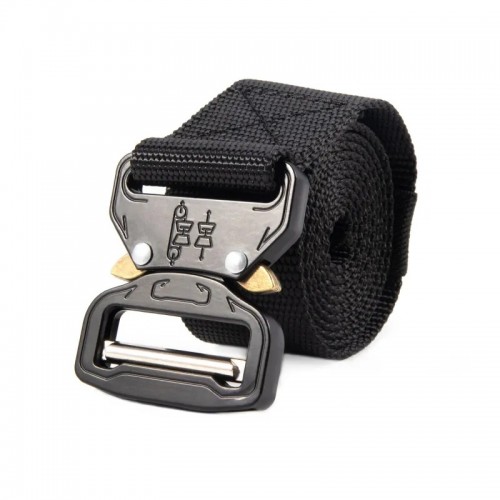 Ремень СЛЕДОПЫТ Рысь, 1400х38 мм, текстиль, черный