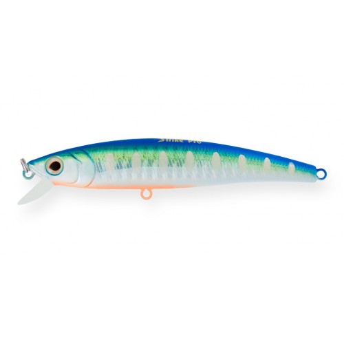 Воблер Минноу Strike Pro Arc Minnow 105SP, 105 мм, 11,5 гр, Загл. 0,6м.-1,2м., Нейтральный, цвет: A150-713 UV Blue Silver OB, (JL-092-SP#A150-713)