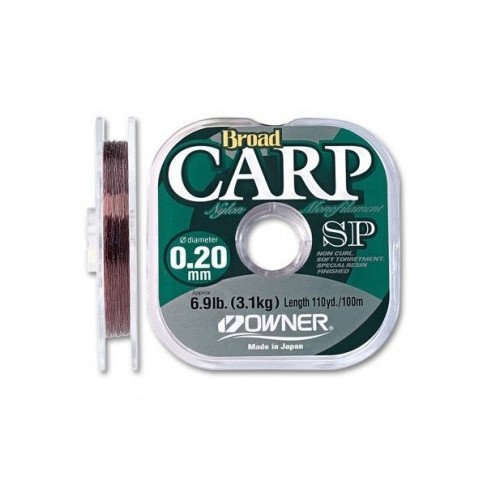 Леска OWNER BROAD CARP SPECIAL, коричневая, 100 м, 0.30mm