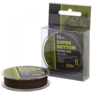 Поводковый материал Nautilus Super Bottom 20lb 10м Camou Brown
