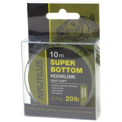 Поводковый материал Nautilus Super Bottom 30lb 10м Camou Green